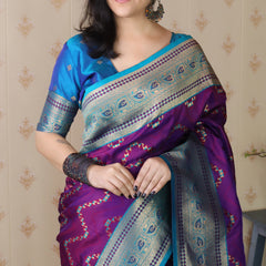 Premium Banarasi Soft Silk Saree with Blouse Piece