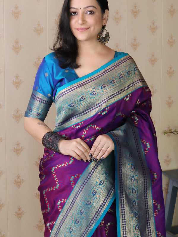 Premium Banarasi Soft Silk Saree with Blouse Piece
