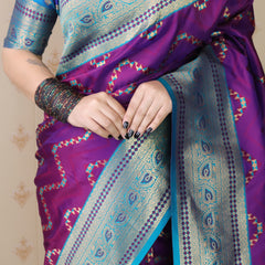 Premium Banarasi Soft Silk Saree with Blouse Piece