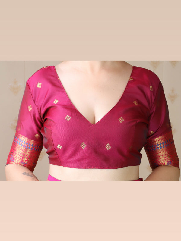 Premium Banarasi Soft Silk Saree with Blouse Piece