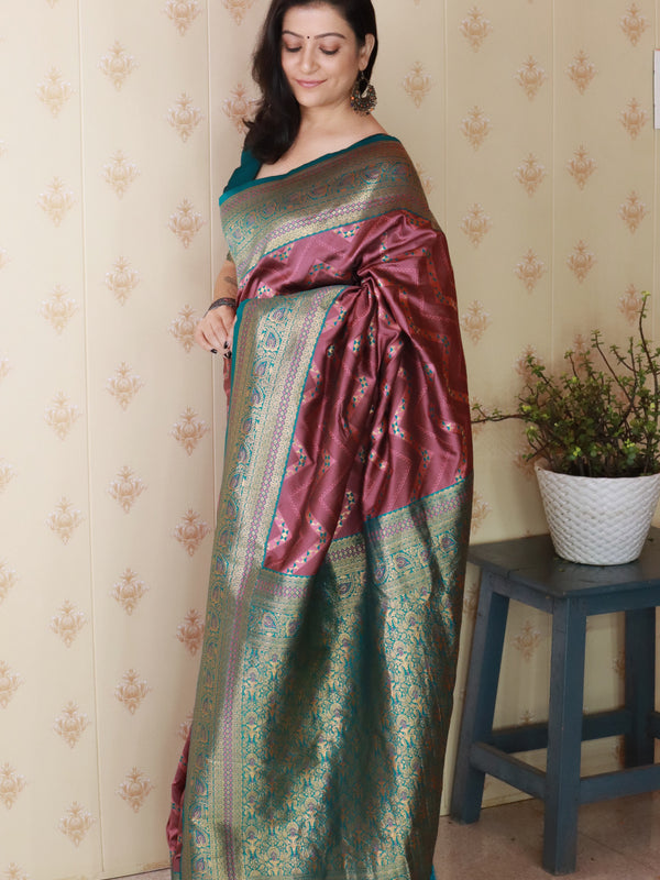 Premium Banarasi Soft Silk Saree with Blouse Piece