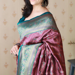 Premium Banarasi Soft Silk Saree with Blouse Piece