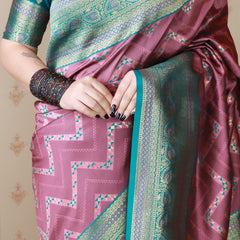 Premium Banarasi Soft Silk Saree with Blouse Piece