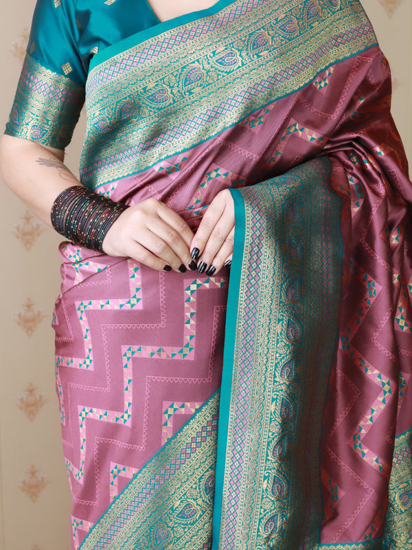 Premium Banarasi Soft Silk Saree with Blouse Piece