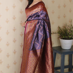 Premium Banarasi Soft Silk Saree with Blouse Piece