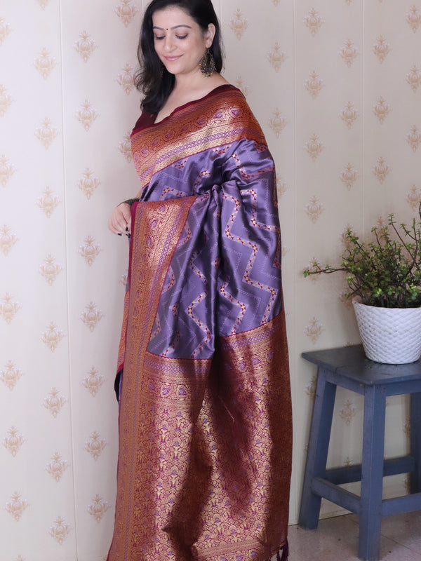 Premium Banarasi Soft Silk Saree with Blouse Piece