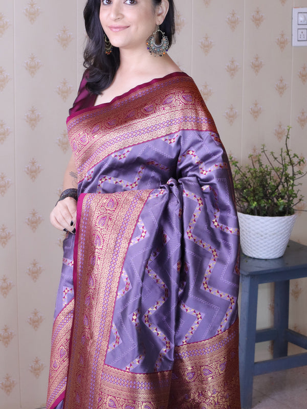 Premium Banarasi Soft Silk Saree with Blouse Piece