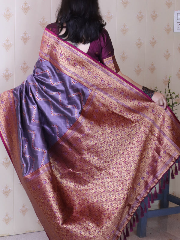 Premium Banarasi Soft Silk Saree with Blouse Piece