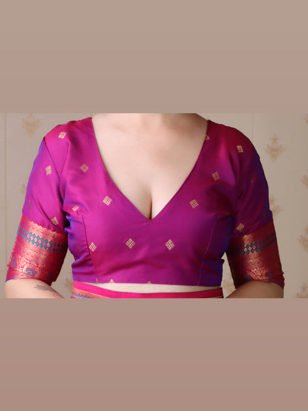 Premium Banarasi Soft Silk Saree with Blouse Piece