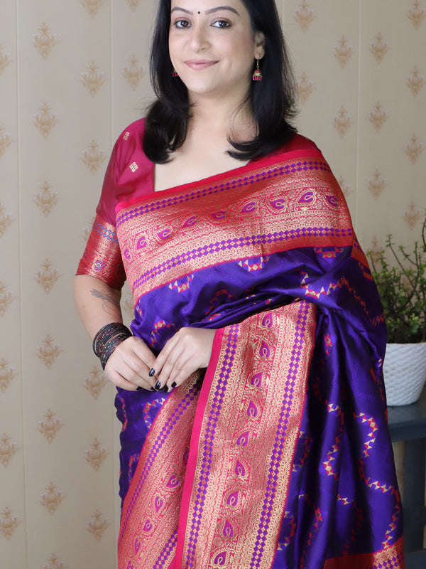 Premium Banarasi Soft Silk Saree with Blouse Piece