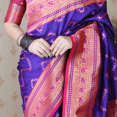 Premium Banarasi Soft Silk Saree with Blouse Piece