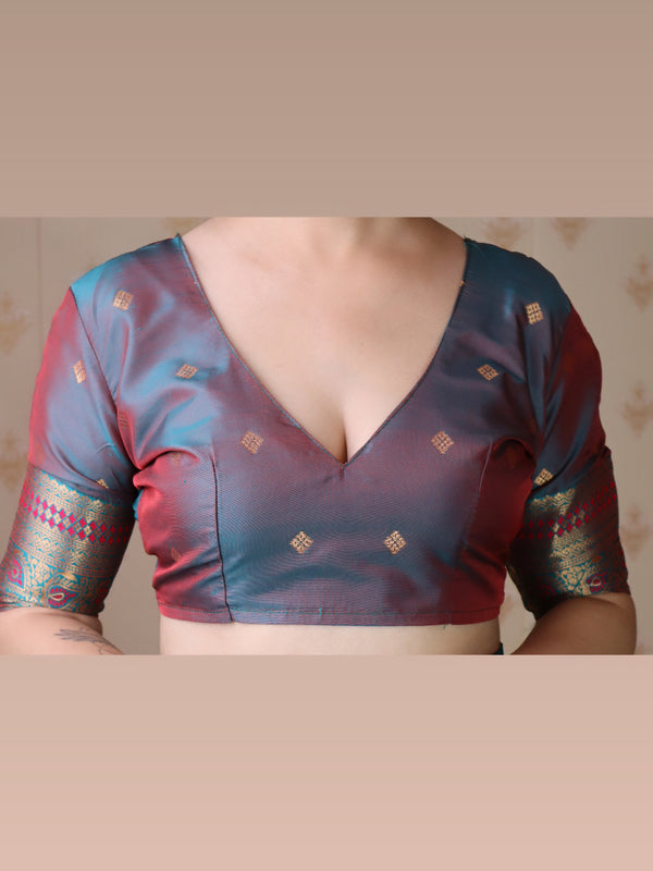Premium Banarasi Soft Silk Saree with Blouse Piece