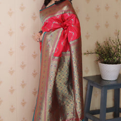 Premium Banarasi Soft Silk Saree with Blouse Piece