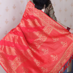 Premium Banarasi Soft Silk Sarees With Gold Zari