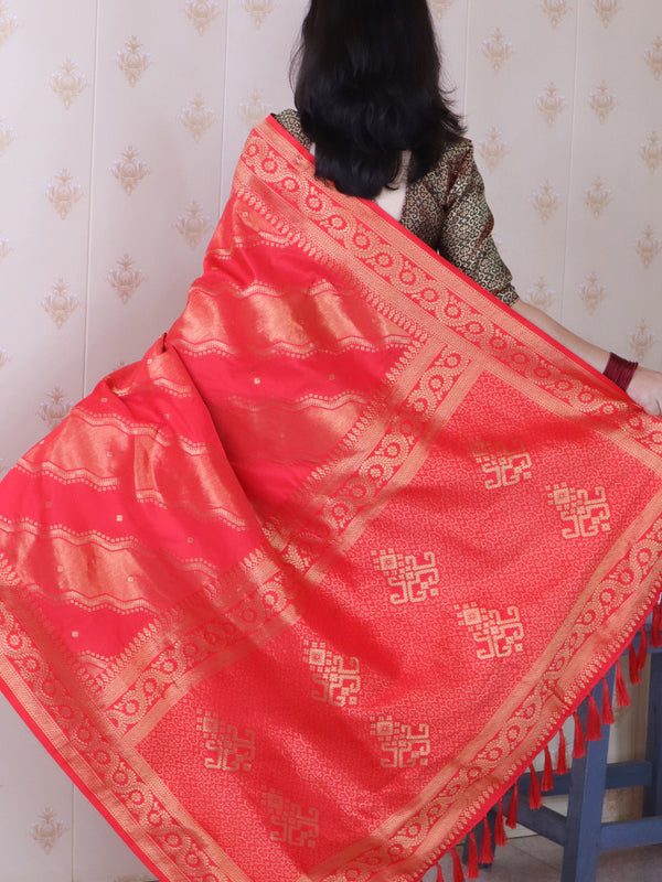 Premium Banarasi Soft Silk Sarees With Gold Zari