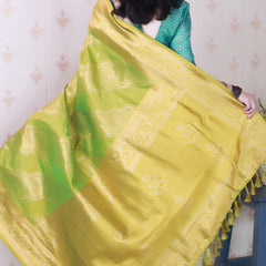 Premium Banarasi Soft Silk Sarees With Gold Zari