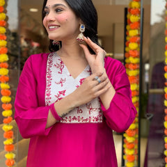 Pure Cotton Kurta Set With Gaji Zcard Print Dupatta