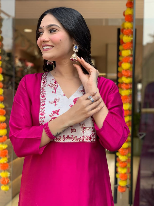 Pure Cotton Kurta Set With Gaji Zcard Print Dupatta