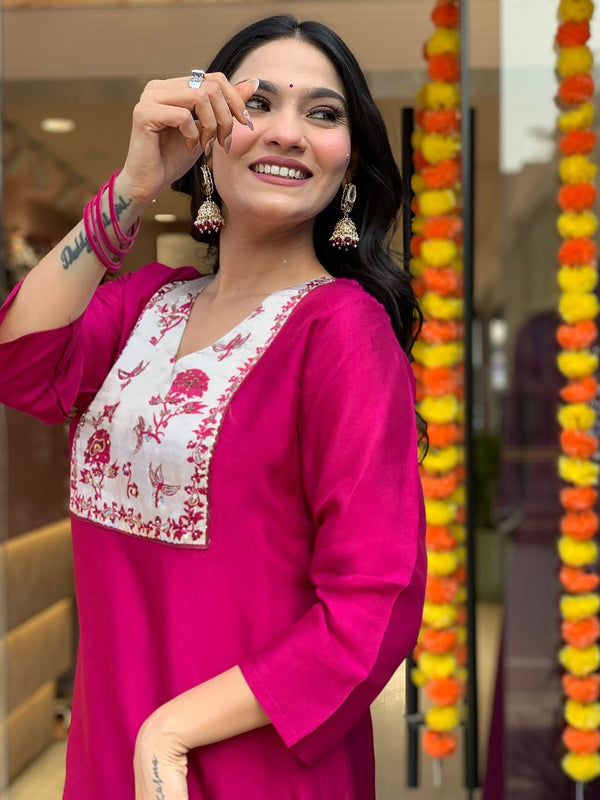 Pure Cotton Kurta Set With Gaji Zcard Print Dupatta