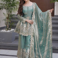 Women's Fandy Silk Embroidered Dupatta