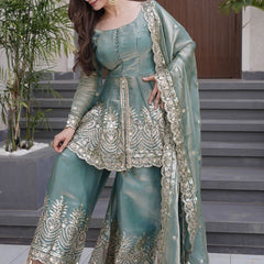Women's Fandy Silk Embroidered Dupatta