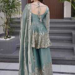 Women's Fandy Silk Embroidered Dupatta
