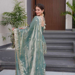 Women's Fandy Silk Embroidered Dupatta