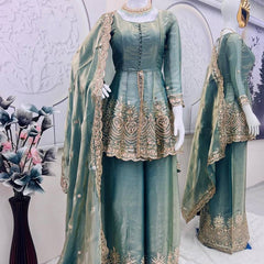 Women's Fandy Silk Embroidered Dupatta