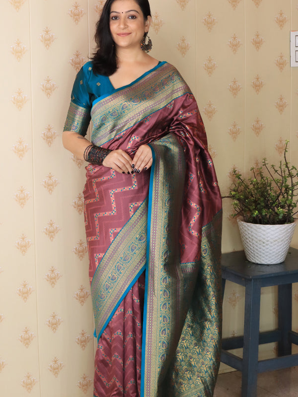 Premium Banarasi Soft Silk Saree with Blouse Piece