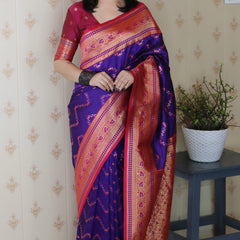 Premium Banarasi Soft Silk Saree with Blouse Piece