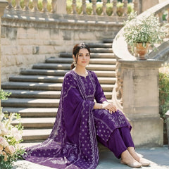 Women's Muslin Hand Printed Kurta Pant Dupatta Set