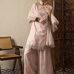 Premium Organza Ethnic Suit Set With Organza Dupatta