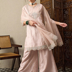Premium Organza Ethnic Suit Set With Organza Dupatta