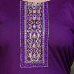 Women’s Rayon Embroidered Kurta Set with Muslin Dupatta