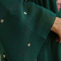Women's Viscose Rayon Embroidered Kurta Pant & Chanderi Gadhwal Dupatta Set