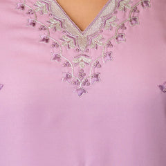 Women's Viscose Rayon Embroidered Kurta with Pant & Chanderi Cotton Dyed Dupatta Set