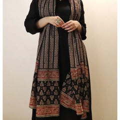 Women's Viscose Chanderi Printed Kurta Pant & Chanderi Cotton Dupatta Set