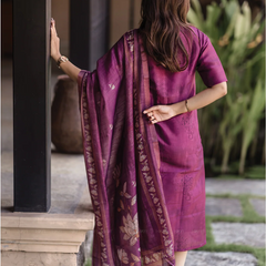 Women’s Printed Straight Kurti with Dupatta