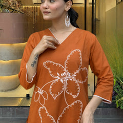 Women's Rayon Printed Kurta Pant & Cotton Print Dupatta Set