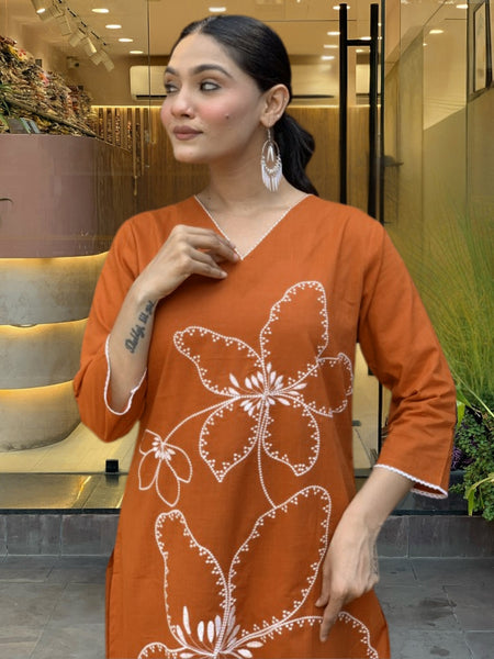 Women's Rayon Printed Kurta Pant & Cotton Print Dupatta Set