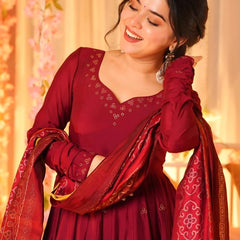 Women's Viscose Kurta With Pant And Dupatta Sets