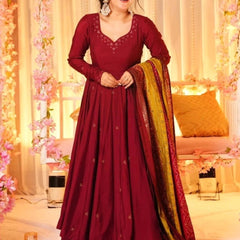 Women's Viscose Kurta With Pant And Dupatta Sets