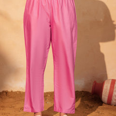 Women's Pure Cotton Embroidered Straight Kurta with Pant & Dupatta Set