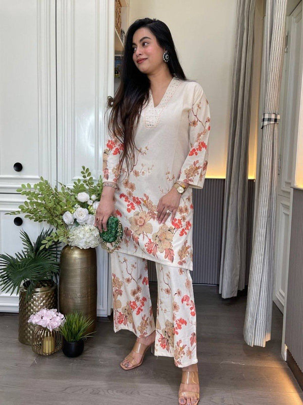 Women's Cotton Printed Co-Ord Set