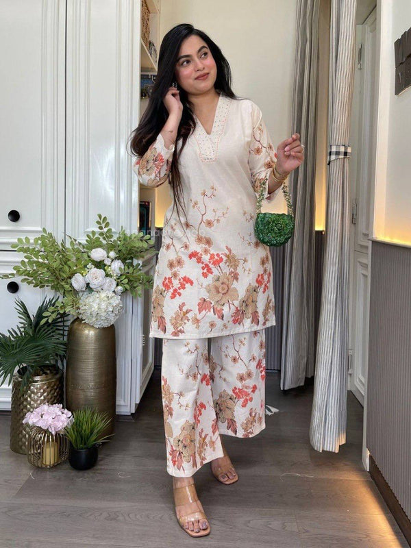 Women's Cotton Printed Co-Ord Set