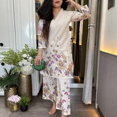 Women's Cotton Printed Co-Ord Set