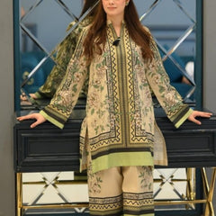Women A-Line Rayon Co-ord Set with Digital Print