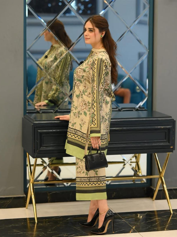Women A-Line Rayon Co-ord Set with Digital Print