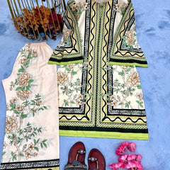 Women A-Line Rayon Co-ord Set with Digital Print