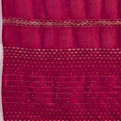 Woven Design Silk Blend Kurta Set with Zari Dupatta